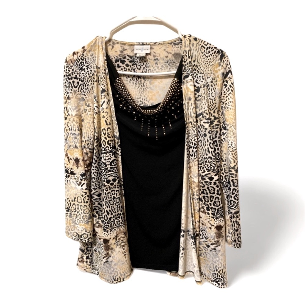 Jaclyn Smith Animal Print Set - S/M (fits more M/L) - Picture 2 of 6